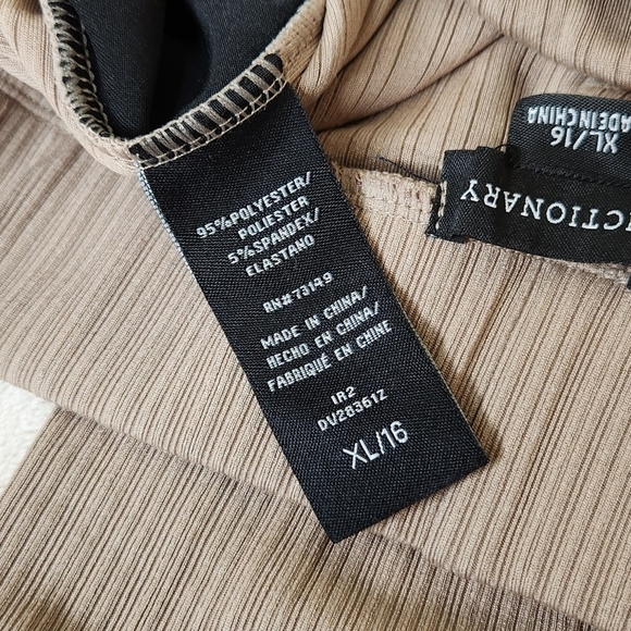 Dictionary Fine Ribbed Wide Leg Trousers with Stretch Size XL/16 - Picture 5 of 11